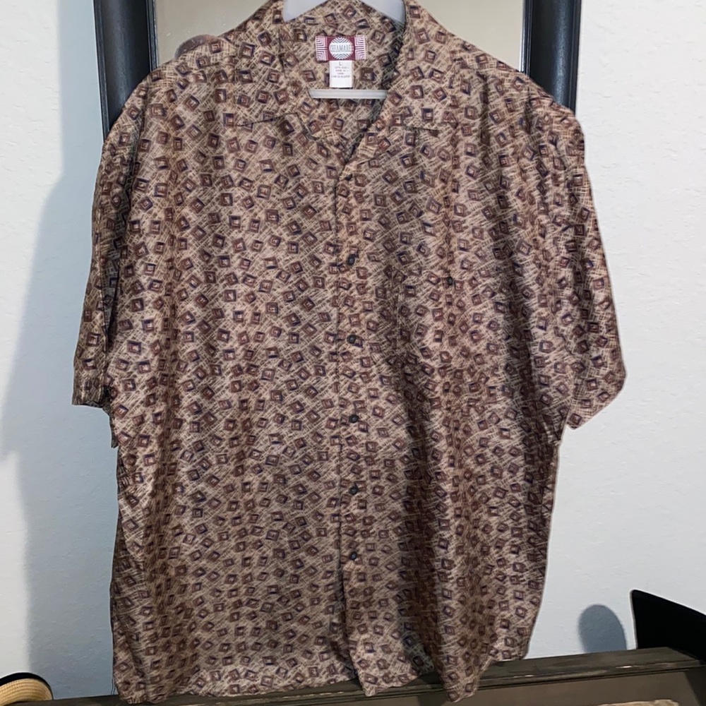 100%SILK SHORT SLEEVE SHIRT FROM CHIANARE